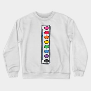 Watercolor Palette Set Crewneck Sweatshirt